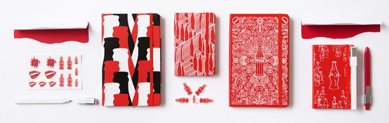 Coca-Cola经典瓶身一世纪：传奇笔记本Moleskine限量合作